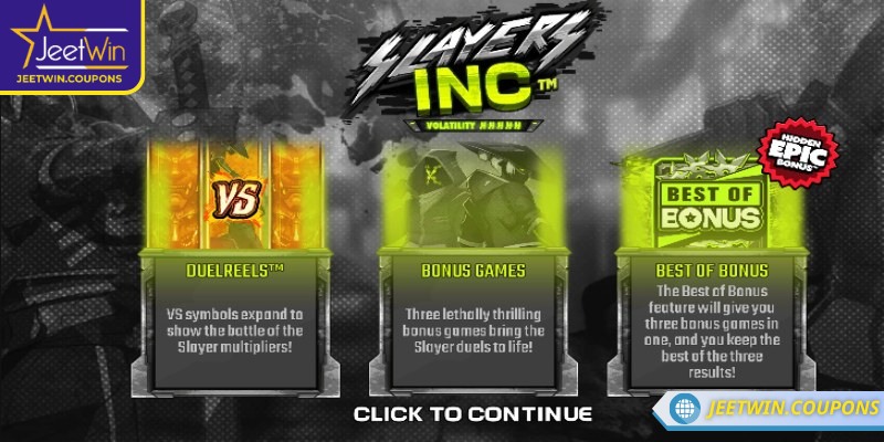 Slayers INC JeetWin lấy cảm hứng từ thế giới sát thủ tương lai vào game nổ hũ